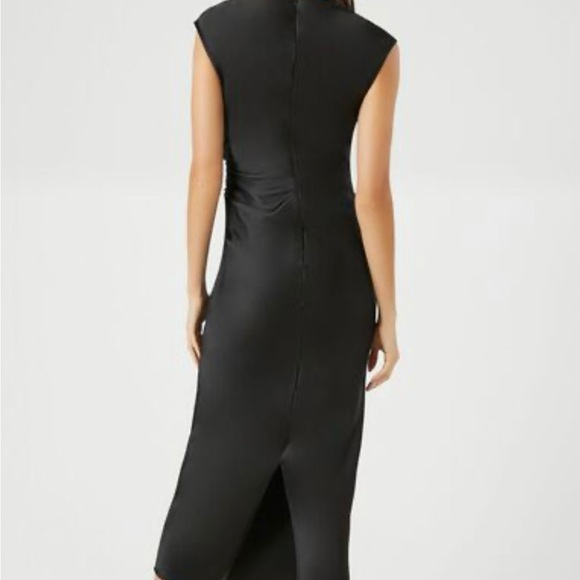 NWT FOREVER 21 SATIN COWL NECK MIDI DRESS SIZE SMALL SO NICE!! - Picture 3 of 6